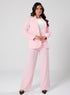 Blazer & Pant Set - Pastel Pink